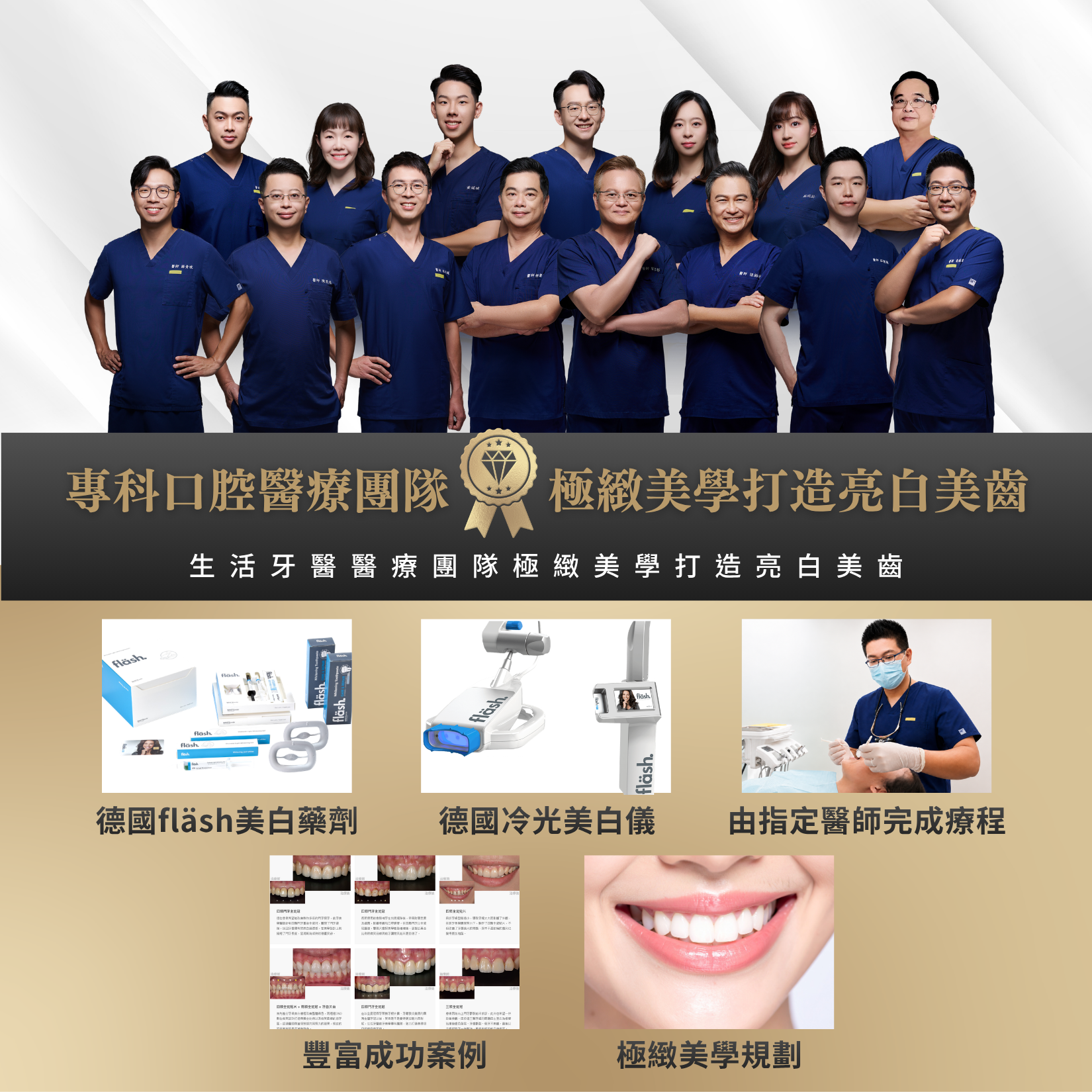 台中南投生活牙醫牙齒美白醫療團隊與設備優勢